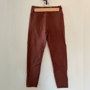 Mate The Label brown cotton leggings 7/8 length